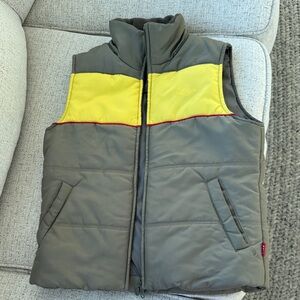 Stylish Yellow and Gray Women's Vest